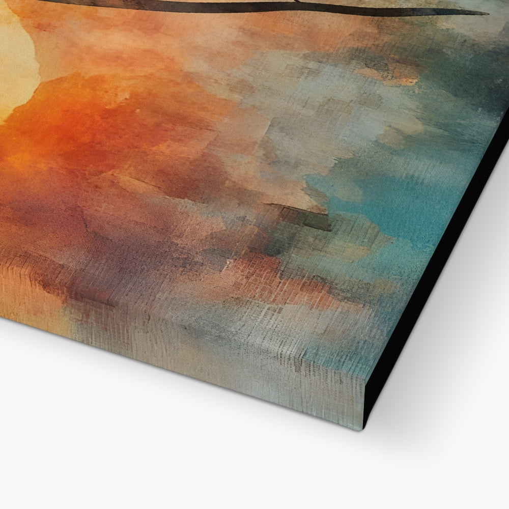 Cacciatrice del Tramonto Leinwand