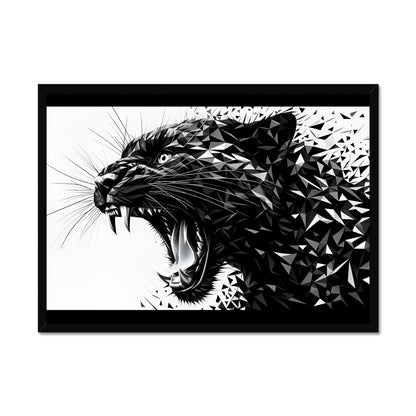 Shadow Power Roar of Geometry Framed Print