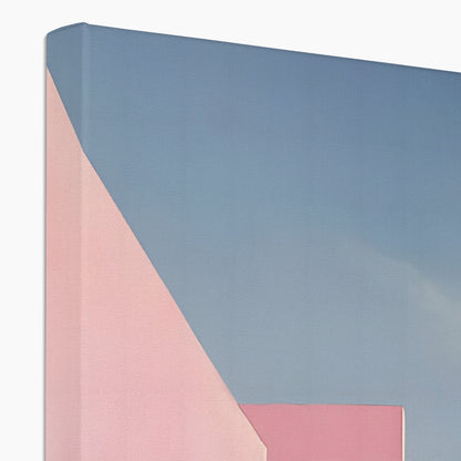 Il mistero oltre le mura rosa Canvas