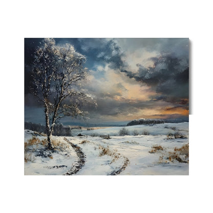 Kälte und Klarheit Winter im geheimnisvollen Moor Canvas