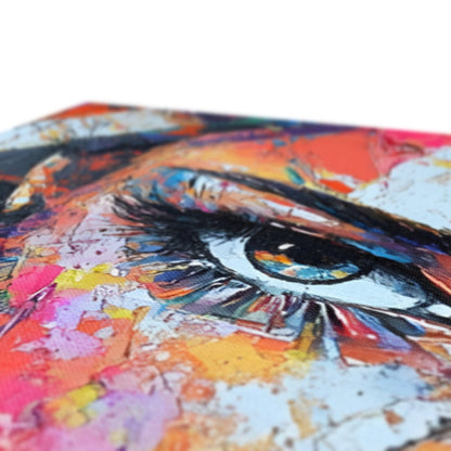 Eyes of Fire in Acrylic Canvas