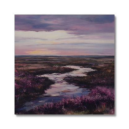 Das Geheimnis des Moors im Spätsommerlicht Canvas