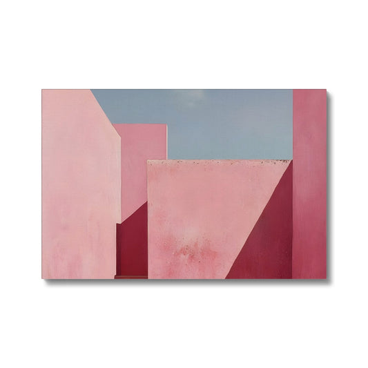 Il mistero oltre le mura rosa Eco Canvas