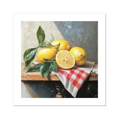 The Splendore di Limoni Mediterranei (Mediterranean Lemon Splendor) Rolled Canvas