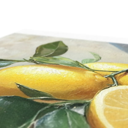 Splendore di Limoni Mediterranei (Mediterrane Zitronenpracht)  Ökologische Leinwand