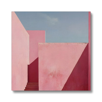 Il mistero oltre le mura rosa Eco Canvas