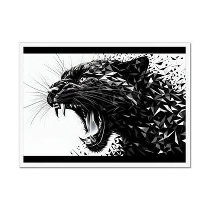 Shadow Power Roar of Geometry Framed Print
