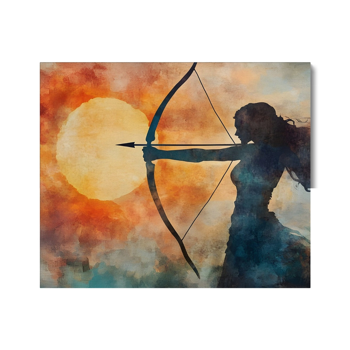 Cacciatrice del Tramonto Leinwand