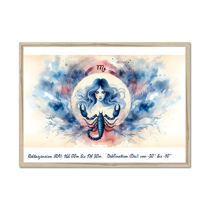 Scorpio - Shadow of the Deep Framed Print