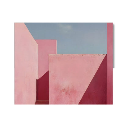 Il mistero oltre le mura rosa Canvas
