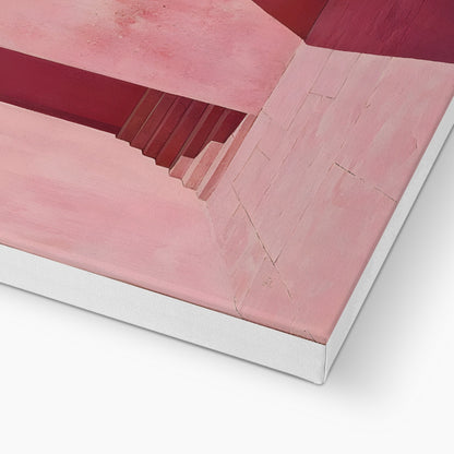 Il mistero oltre le mura rosa Eco Canvas