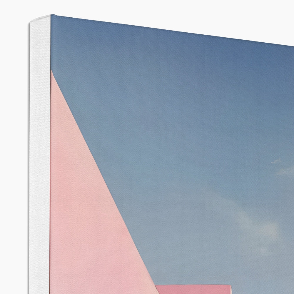 Il mistero oltre le mura rosa Eco Canvas