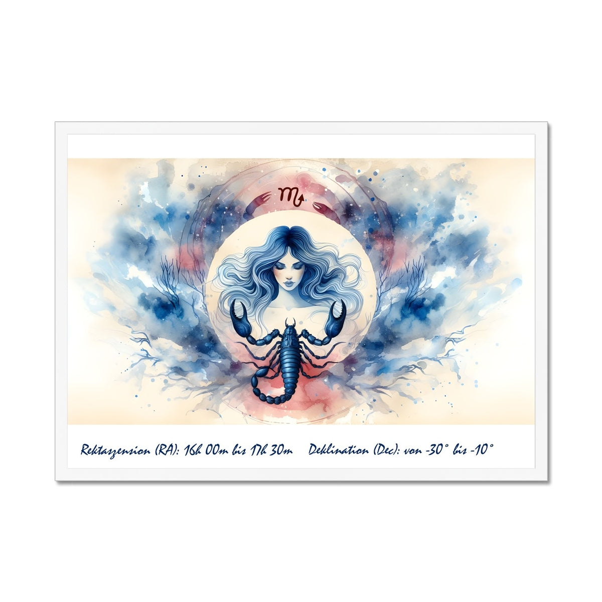 Scorpio - Shadow of the Deep Framed Print