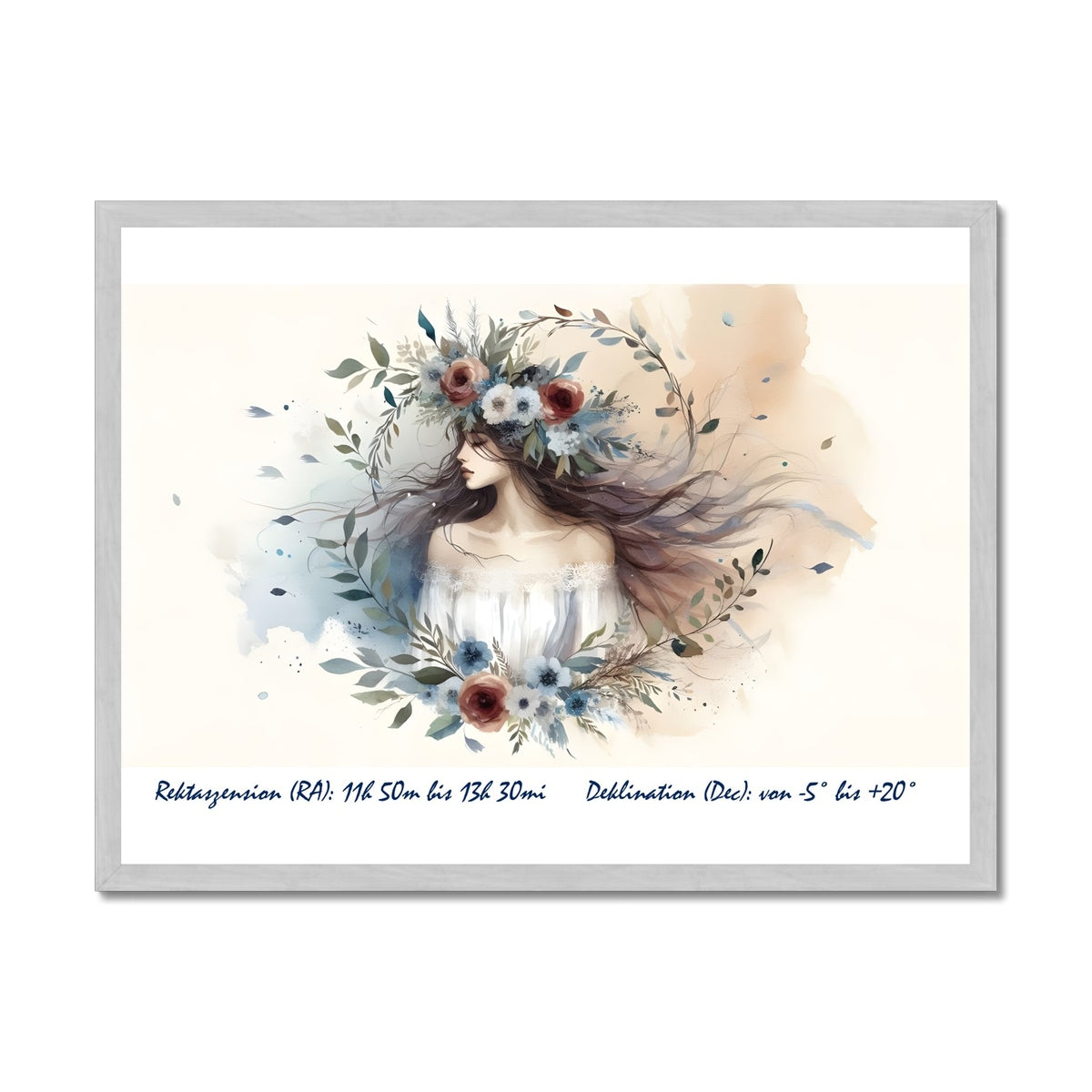 Virgo - Harmony of Order Antique Framed Print