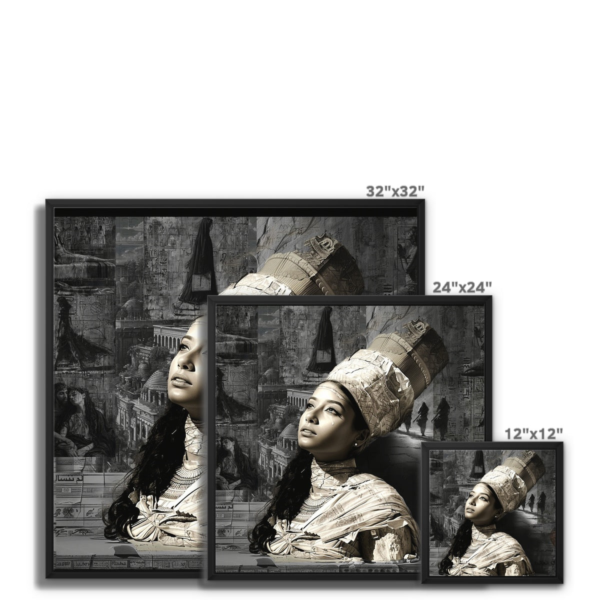 Les femmes que vous n'avez jamais vues, mais toujours vues Framed Canvas