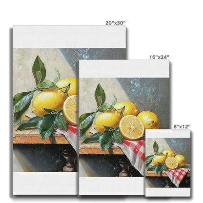 Splendore di Limoni Mediterranei (Mediterrane Zitronenpracht)  Ökologische Leinwand