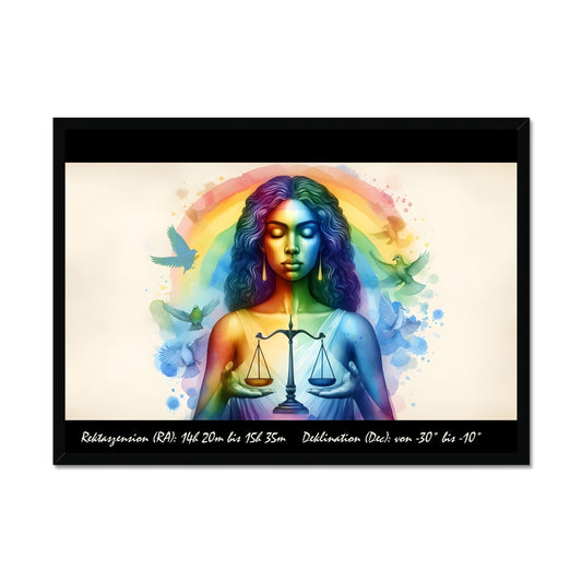 Libra - Balance of Light Framed Print