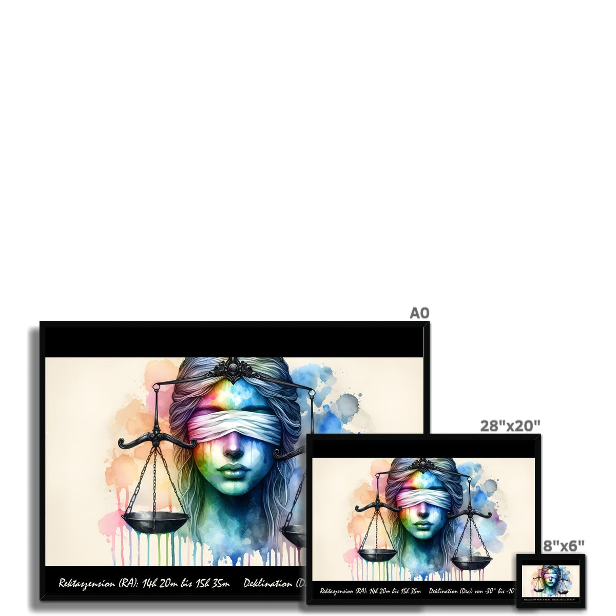 Libra - Weighing the Stars Framed Print