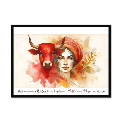 Taurus - Strength of the Earth Framed Print