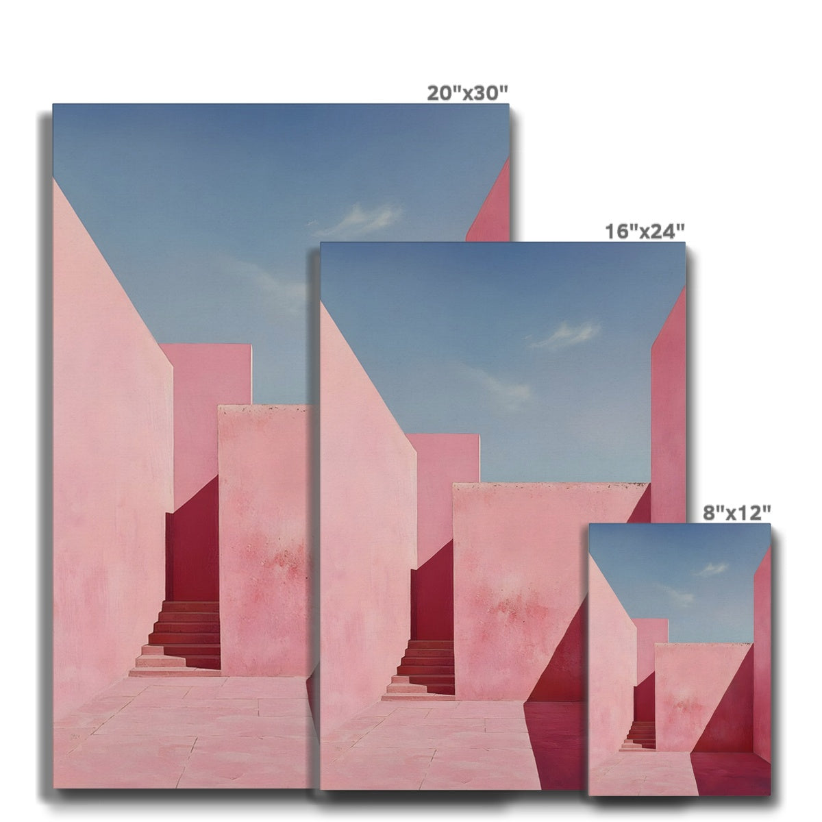 Il mistero oltre le mura rosa Eco Canvas