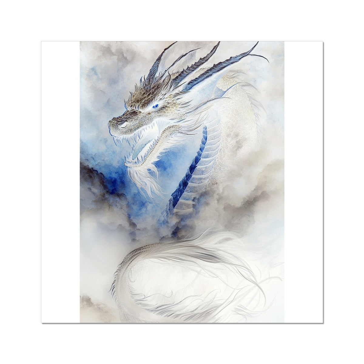 Blue Dragon Wall Art Poster