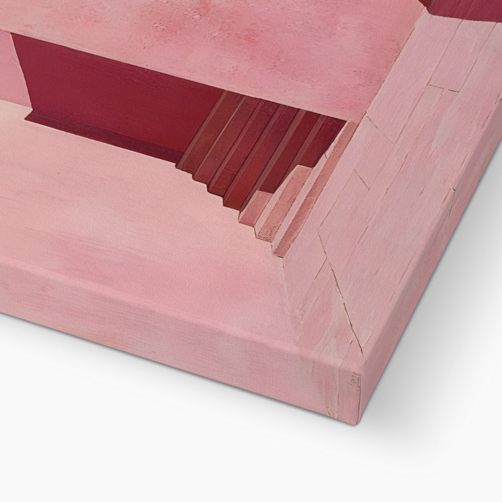 Il mistero oltre le mura rosa Canvas