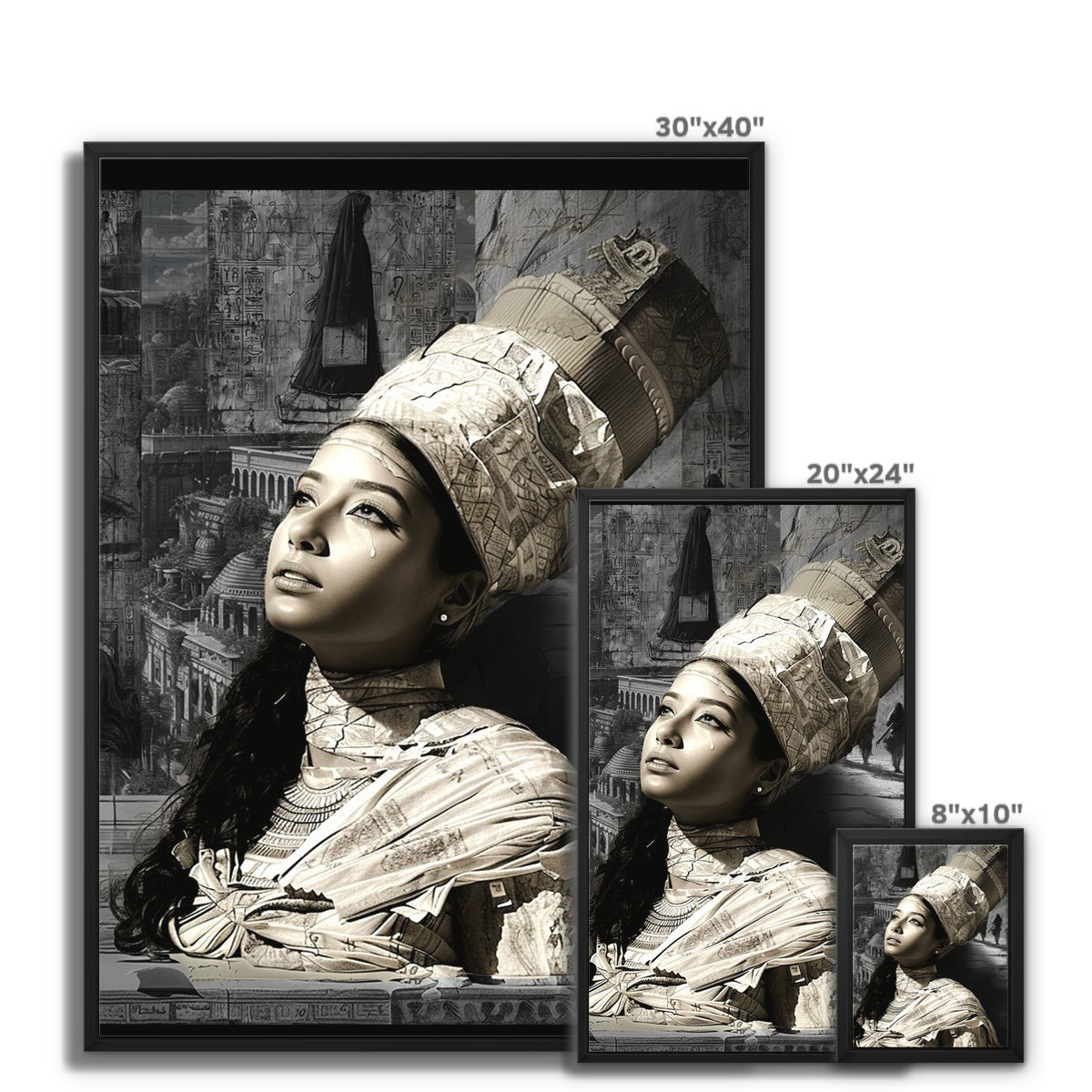 Les femmes que vous n'avez jamais vues, mais toujours vues Framed Canvas