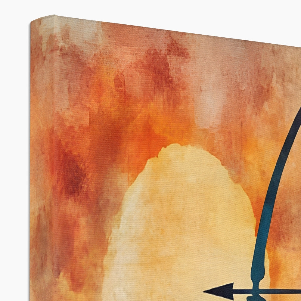 Cacciatrice del Tramonto Leinwand