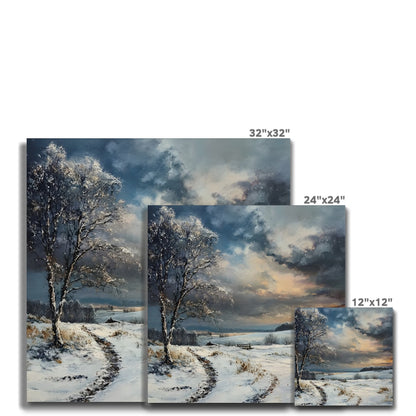 Kälte und Klarheit Winter im geheimnisvollen Moor Canvas