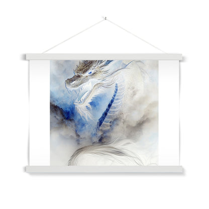 Blue Dragon Fine Art Print with Hanger