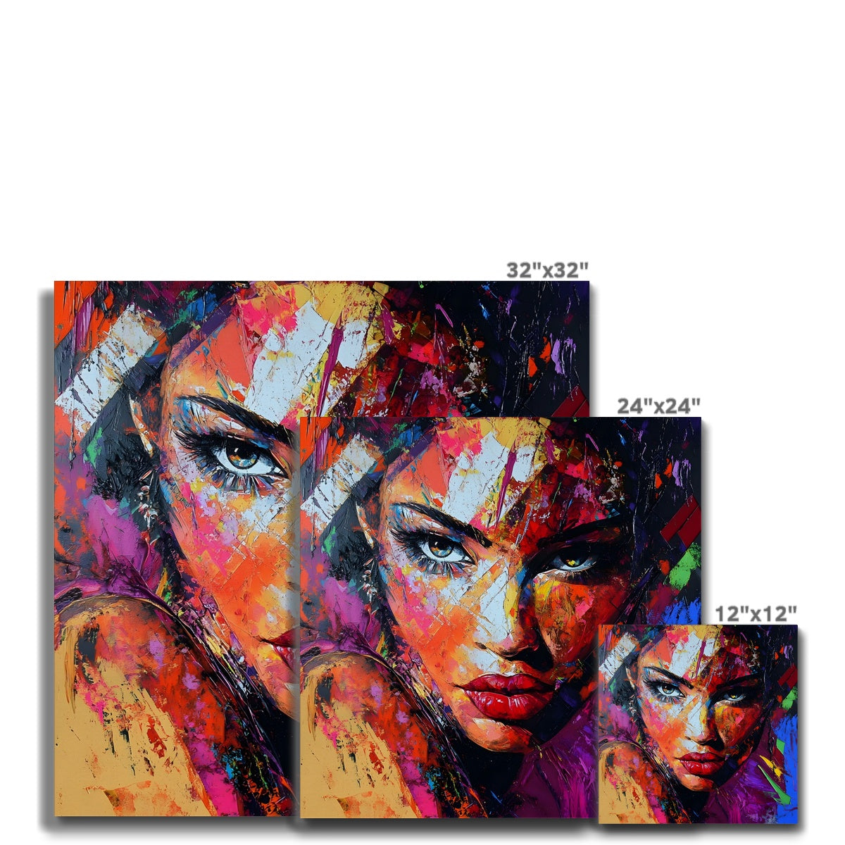Eyes of Fire in Acrylic Canvas