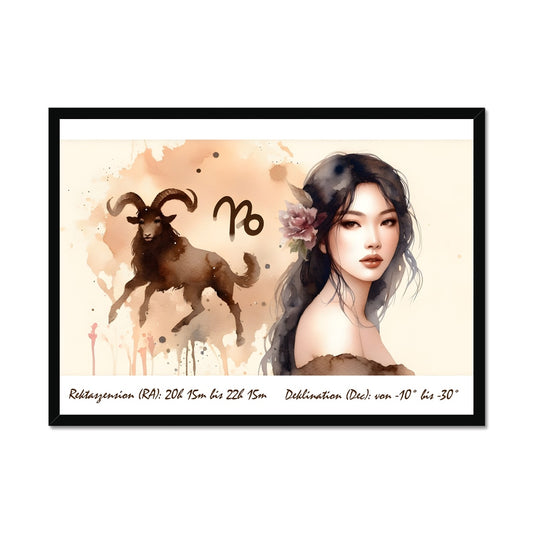Capricorn – Peak of Constancy Framed Print