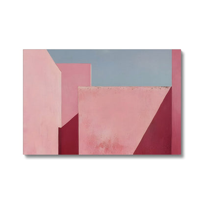 Il mistero oltre le mura rosa Eco Canvas
