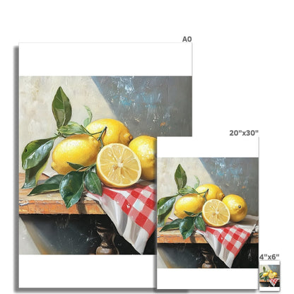 The Splendore di Limoni Mediterranei (Mediterranean Lemon Splendor) Rolled Canvas
