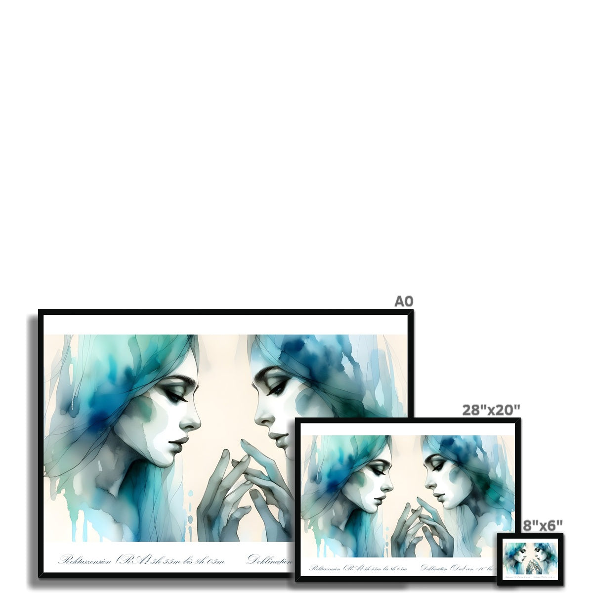 Gemini - Mirror of Duality framed print