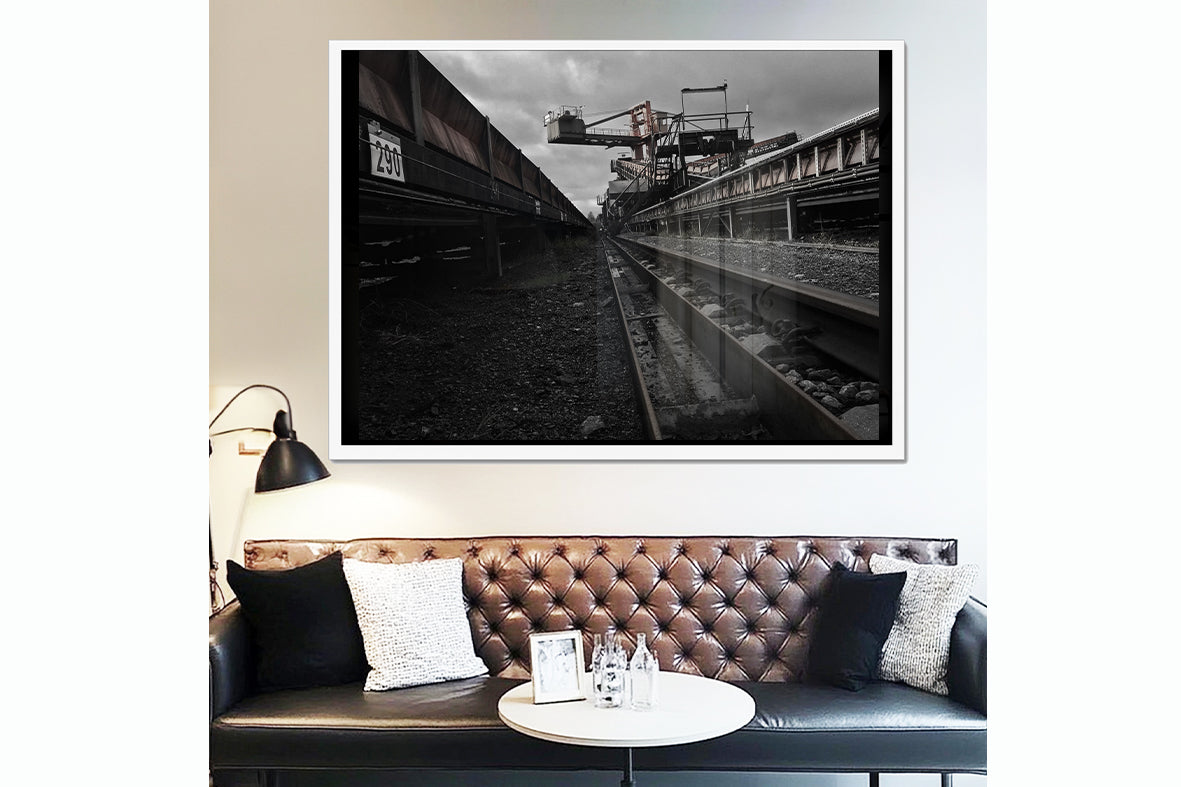 The Coal Path Industrieller Surrealismus   Hahnemühle Photo Rag Print