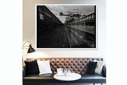 The Coal Path Industrieller Surrealismus   Hahnemühle Photo Rag Print