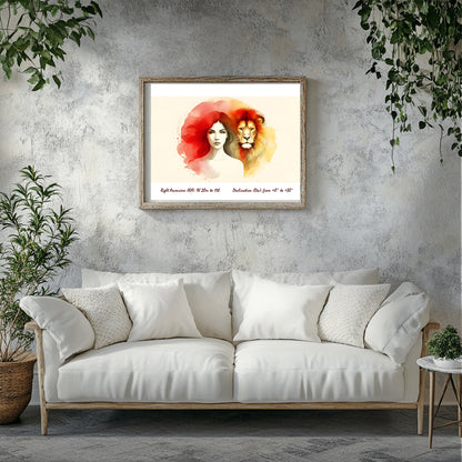 Lion - Rays of the Queen Fine Art Print