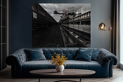 The Coal Path Industrieller Surrealismus   Hahnemühle Photo Rag Print