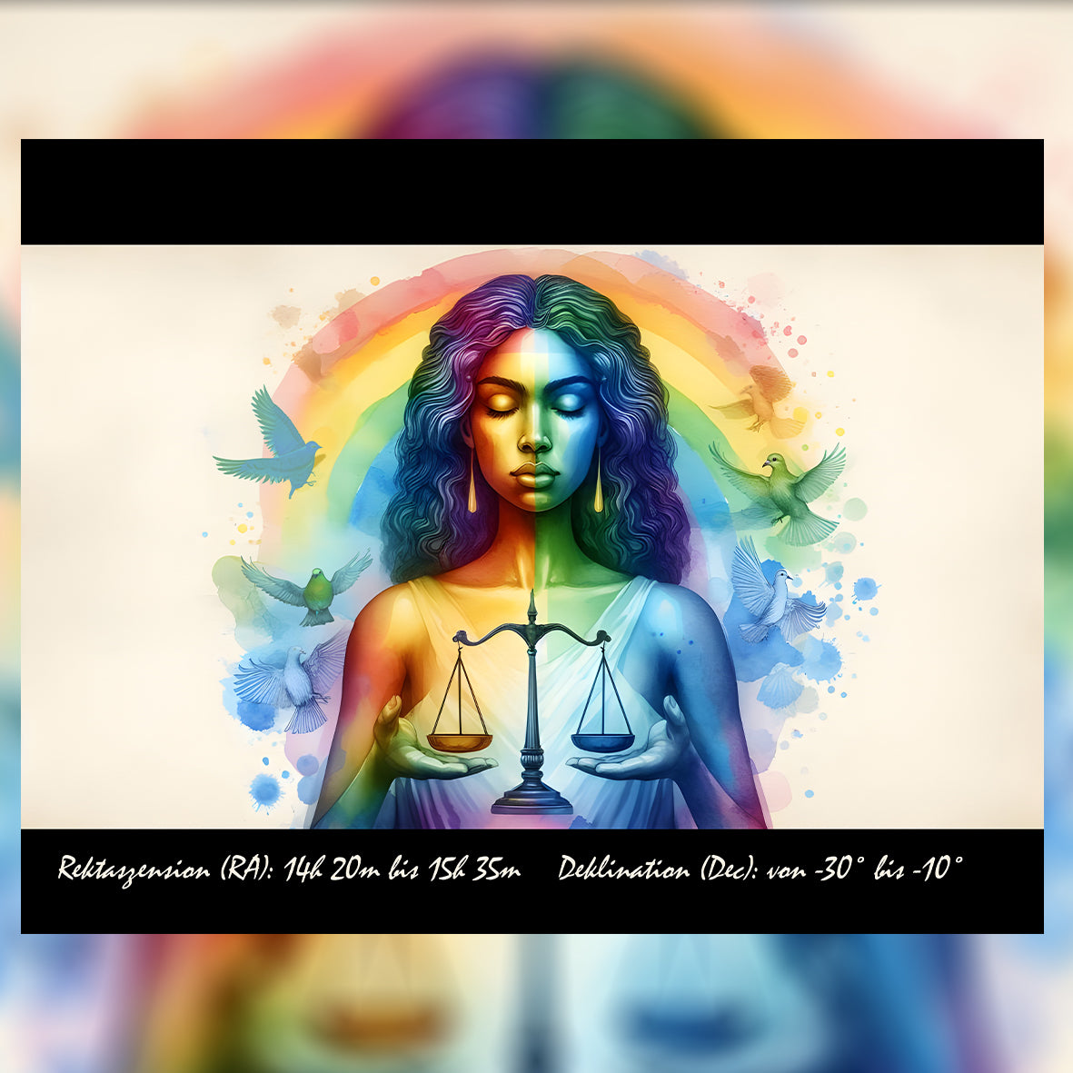 Libra - Balance of Light Wall Art Poster