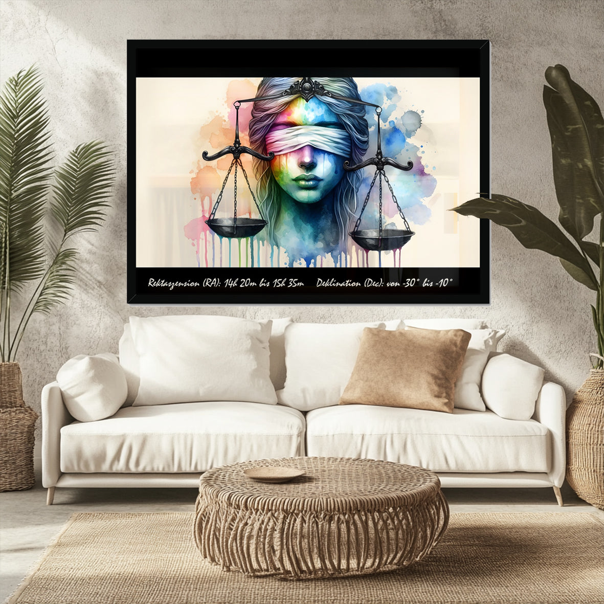 Libra - Weighing the Stars Framed Print