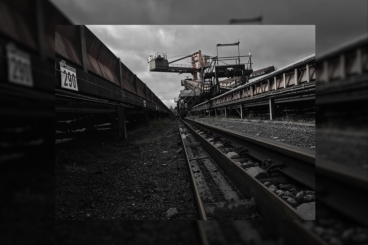 The Coal Path Industrieller Surrealismus   Hahnemühle Photo Rag Print