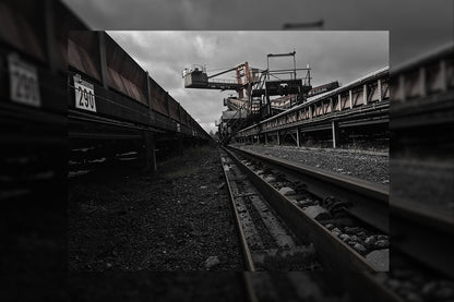 The Coal Path Industrieller Surrealismus   Hahnemühle Photo Rag Print