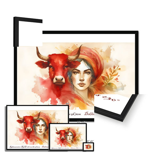 Taurus - Strength of the Earth Framed Print