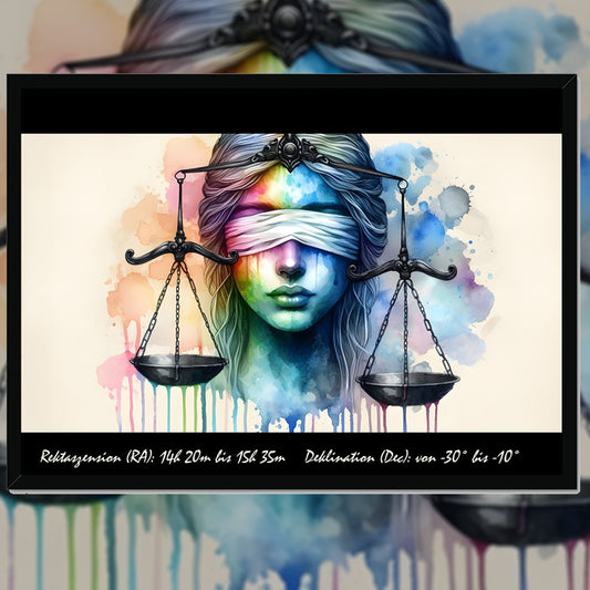 Libra – Weighing the Stars Wall Art Poster