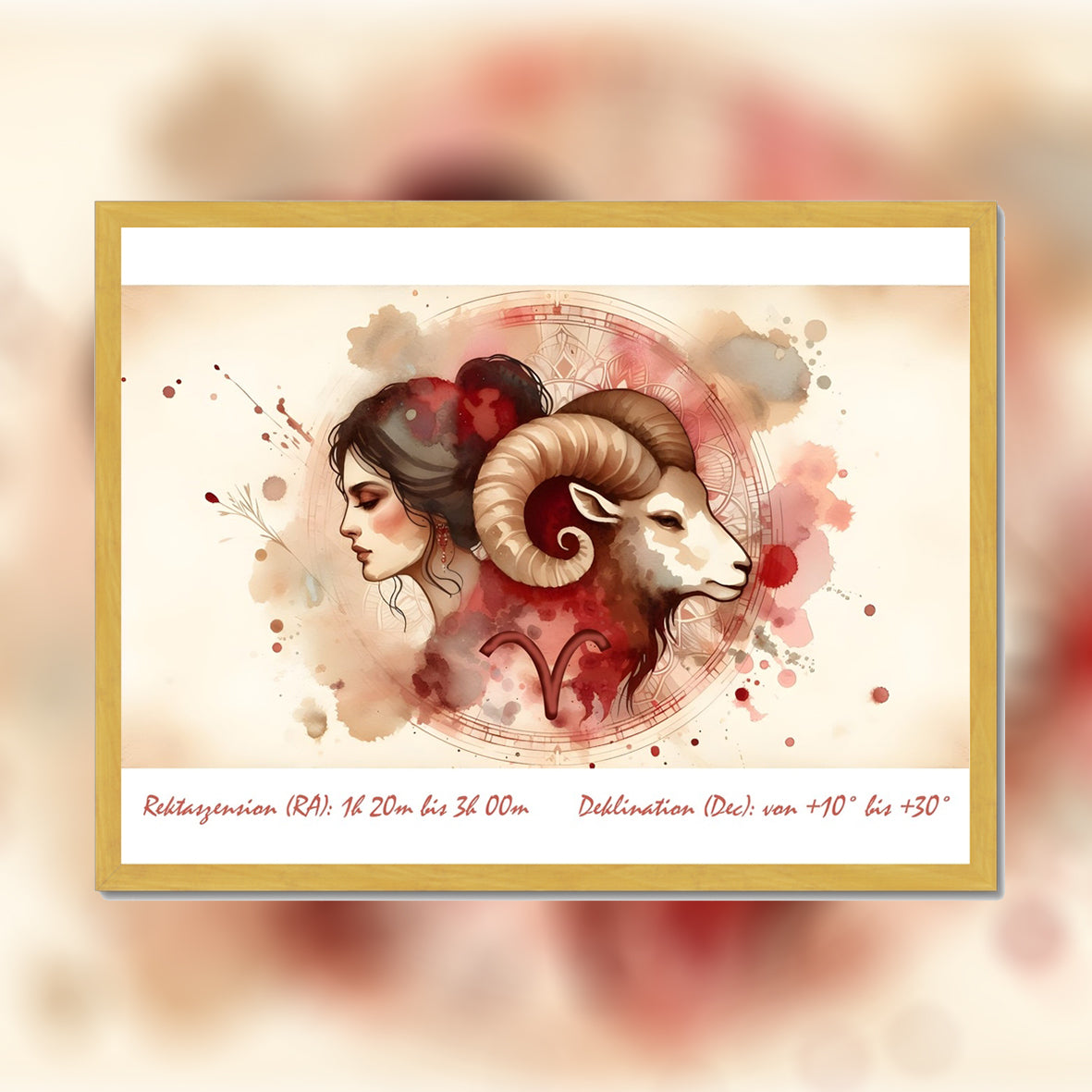 Aries - Flames of Awakening Wall Art Poster