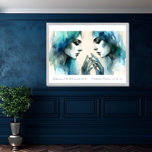 Gemini - Mirror of Duality Wall Art Poster