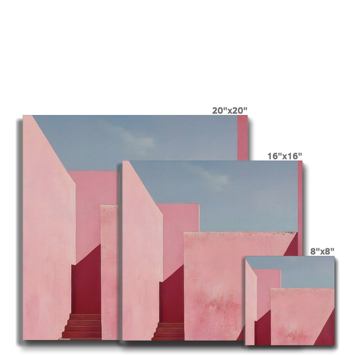 Il mistero oltre le mura rosa Eco Canvas