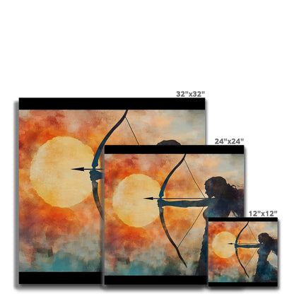 Cacciatrice del Tramonto Leinwand