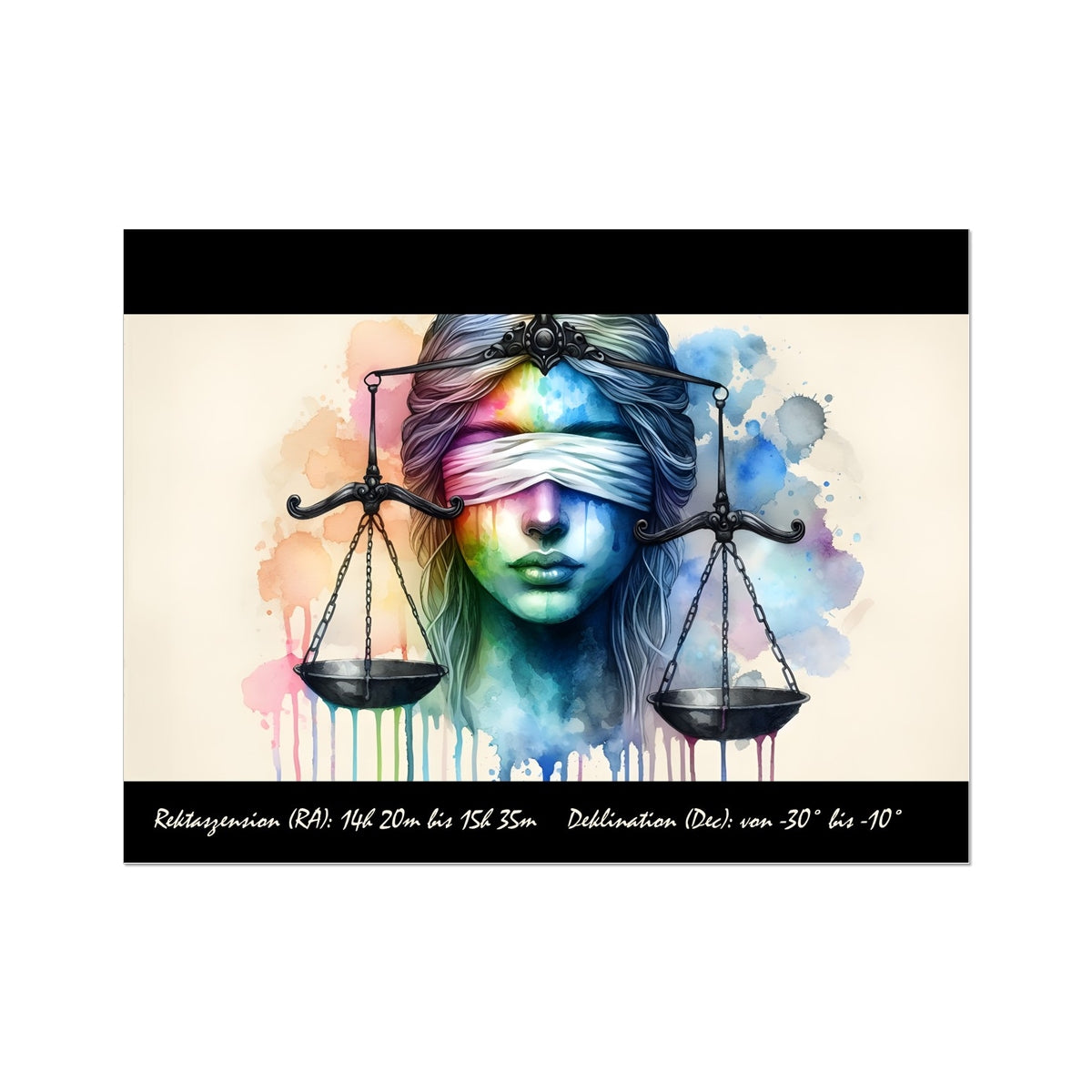 Libra – Weighing the Stars Wall Art Poster
